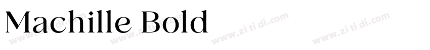 Machille Bold字体转换